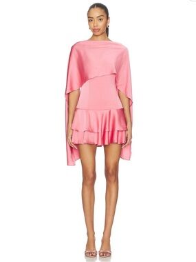 Lovers + Friends Macie Mini Dress in Sunset Pink